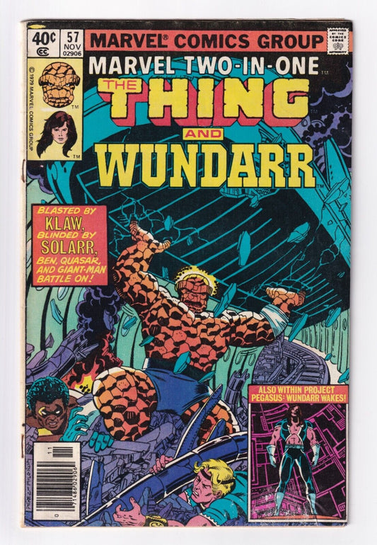 Marvel Two-In-One #57 The Thing and Wundarr Marvel Comics 1979 Newsstand