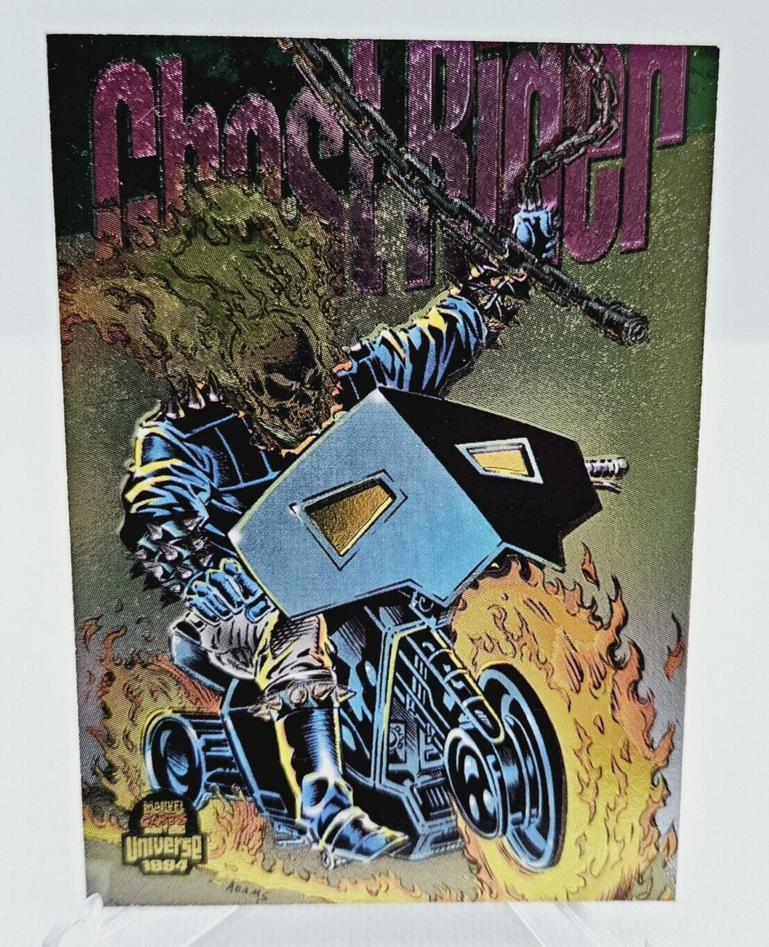 1994 Ghost Rider Silver Power Blast Marvel Universe Limited Edition 3 of 9