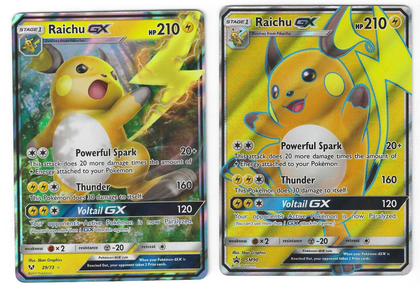 Raichu GX 29/73 & Raichu GX SM90