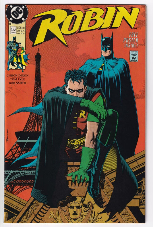 DC Robin #1 of 5 1991 Chuck Dixon Tom Lyle Includes Poster