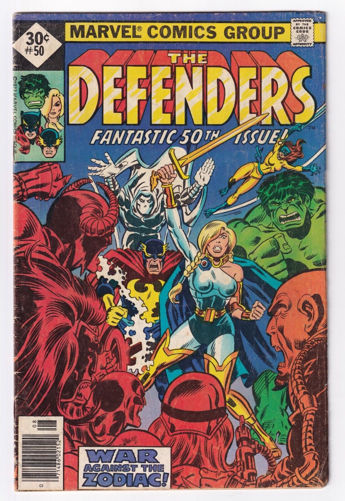 The Defenders #50 Aug 1977 First appearance of the Zodiac