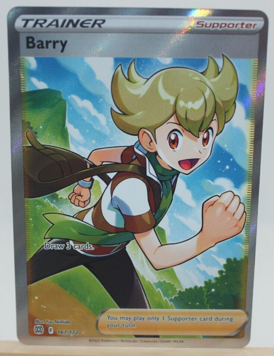 Pokémon TCG Barry Sword & Shield: Brilliant Stars 167/172 Holo Ultra Rare