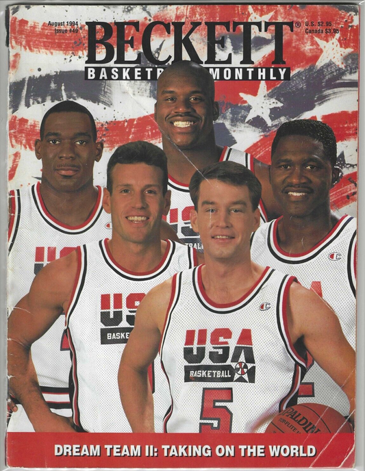 Beckett Basketball Monthly August 1994 Issue #49 - Dream Team II: Taking World