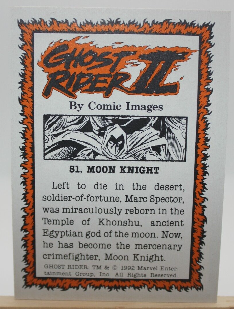 1992 Marvel Ghost Rider Moon Knight #51 Common