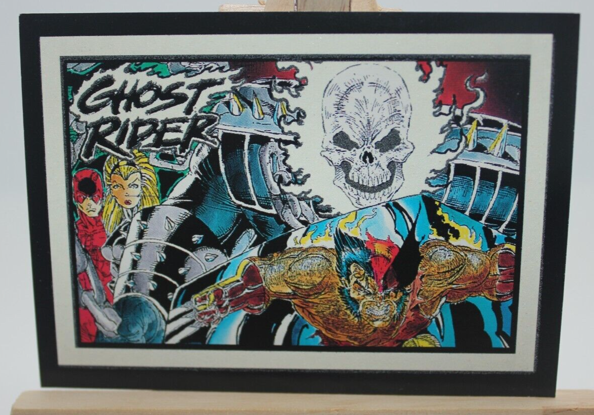 1992 Marvel Ghost Rider GLOW IN THE DARK INSERT CARD #G5 Wolverine Chase Card