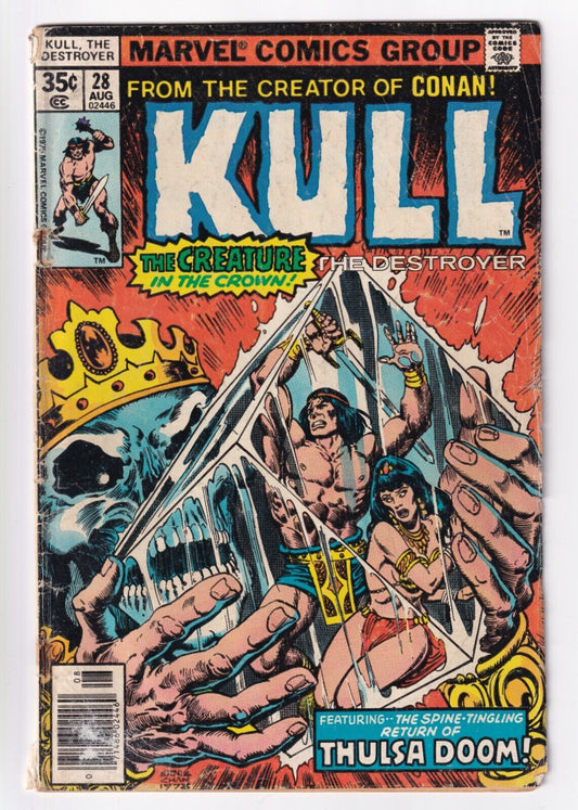 Kull The Destroyer #28 Marvel Comics Group August 1978