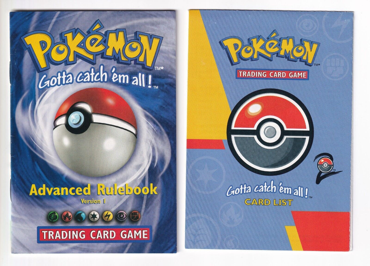 Pokemon Card List Booklet Checklist Base Set 2 & Rule Book Version 1