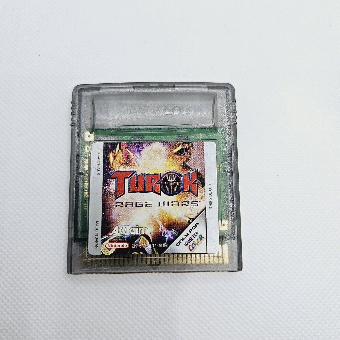 Turok Rage Wars Box and Game (No Manual)  Game Boy Colour Tested Working