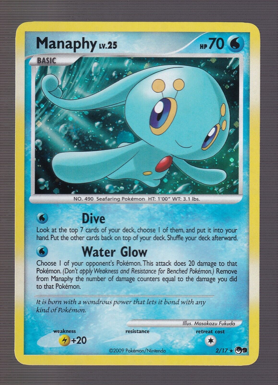 Manaphy 2/17 Pop Series 9 Pokemon LP