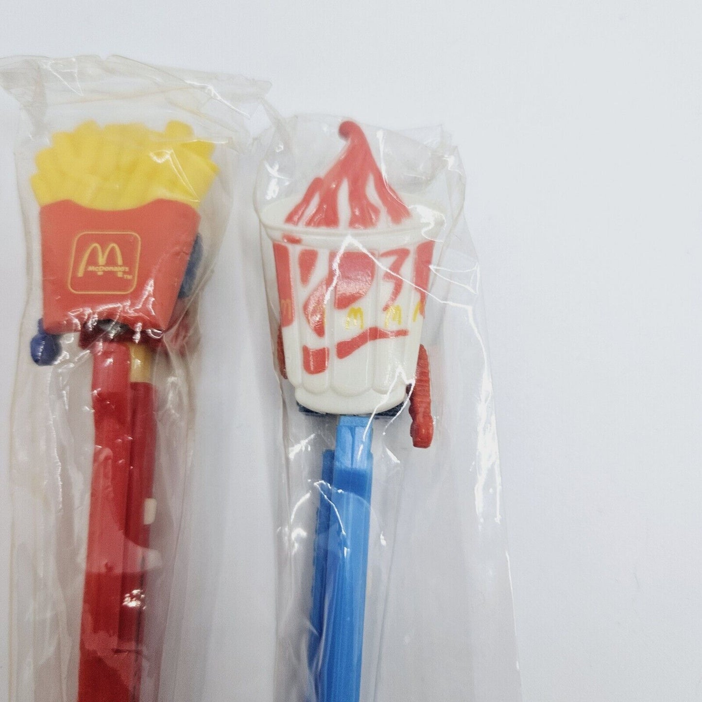 1992 McDonalds Changeables Pen x 3 Big Mac Sundae Chips Vintage New Old Stock