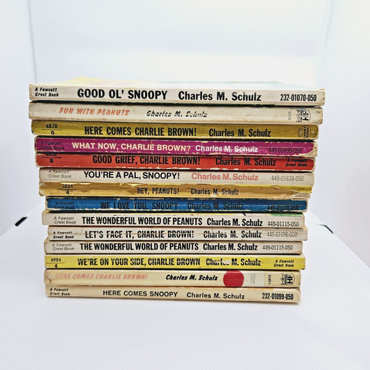 Snoopy Book Lot 1960's 14 x Books Charles M. Schulz