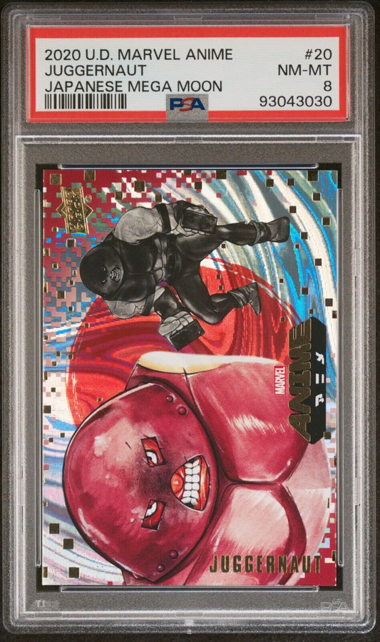 Juggernaut #20 2020 Upper Deck Marvel Anime Japanese Mega Moon PSA 8 (POP 1)