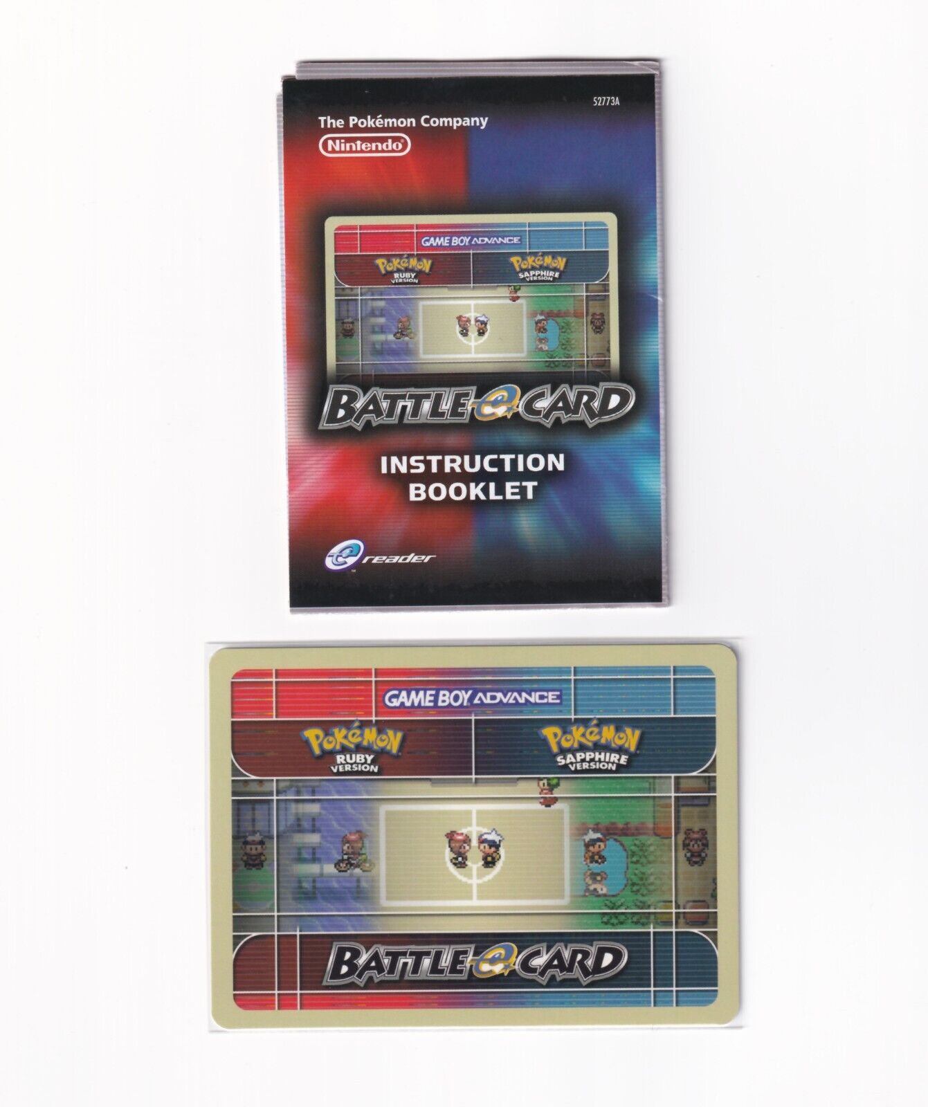 Pokemon Ruby Sapphire Battle Card E Reader GBA x 18 Cards (Nutpea/Strib Berry)