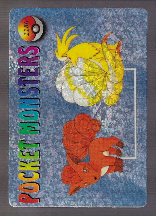 Ninetales Vulpix Pokemon Pocket Monsters Vending Prism Sticker 1186