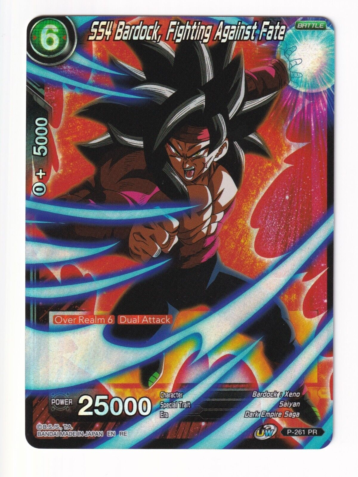 SS4 Bardock Fighting Against Fate P-261 PR FOIL Mythic Dragon Ball Super NM