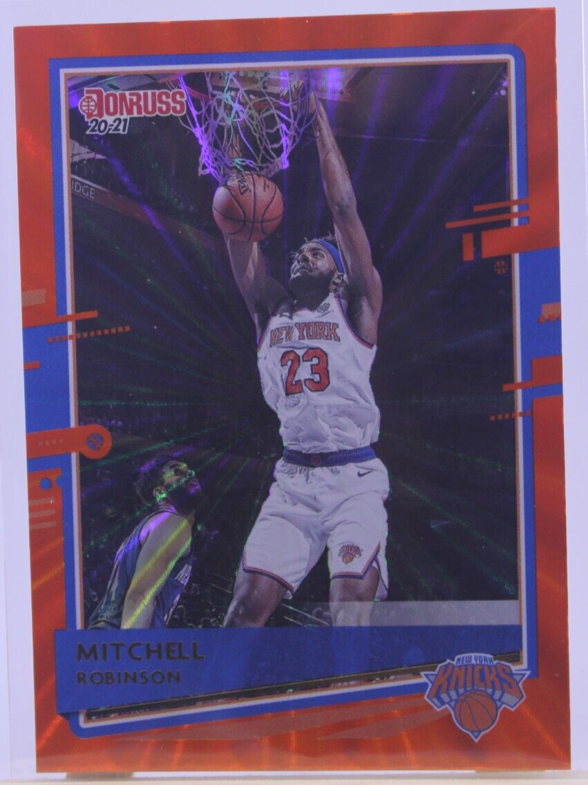 Mitchell Robinson Donruss Basketball 20-21 Orange Holo Panini New York Knicks