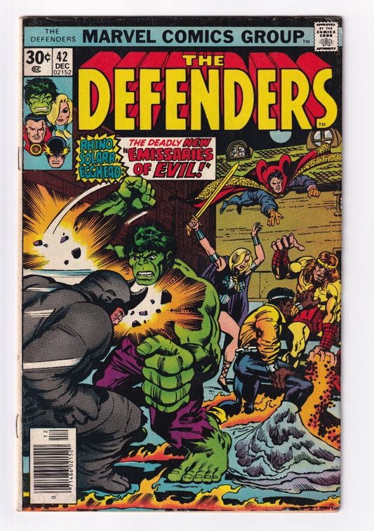 The Defenders 42 1st Star of Capistan! Rhino! Solarr! 1976 Marvel Comics