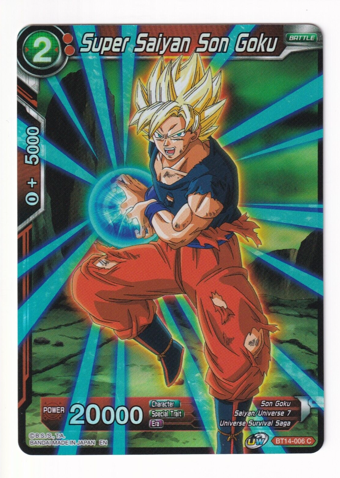 Super Saiyan Son Goku  BT14-006 C FOIL Dragon Ball Super NM