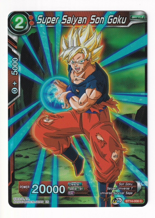 Super Saiyan Son Goku  BT14-006 C FOIL Dragon Ball Super NM