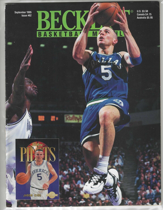 Beckett Basketball Monthly September 1995 Issue #62 Jason Kidd