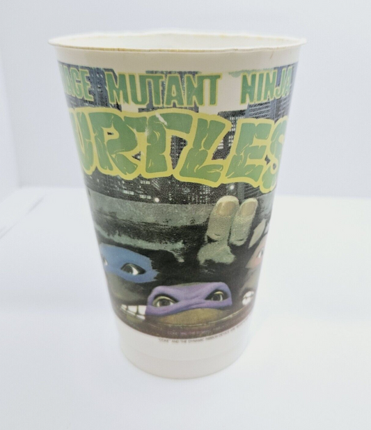 Teenage Mutant Ninja Turtles 1990 Coke Village Cinemas Movie Cup (Light Damage)