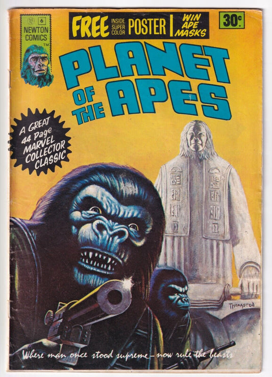 Newton Comics Planet Of The Apes #6 With Poster Australian Variant 1975