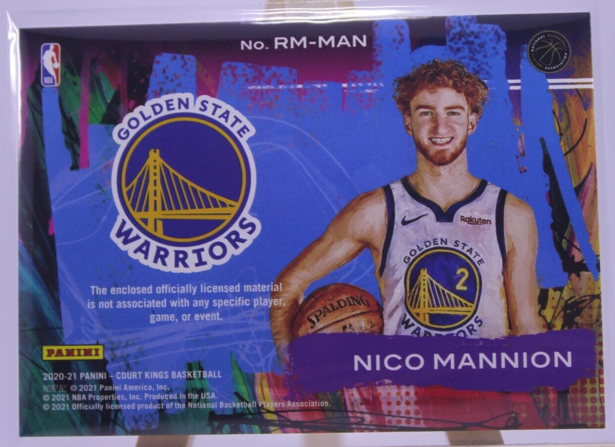 Nico Mannion Rookie Expression RM-MAN Patch 2020-21