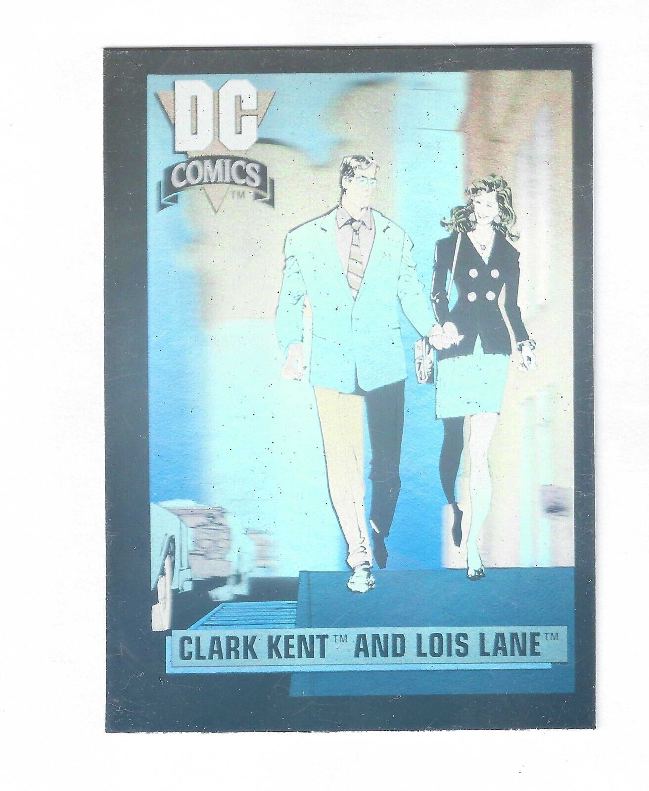 1992 DC Comics Hologram Trading Cards DCH1 Clark Kent & Lois Lane