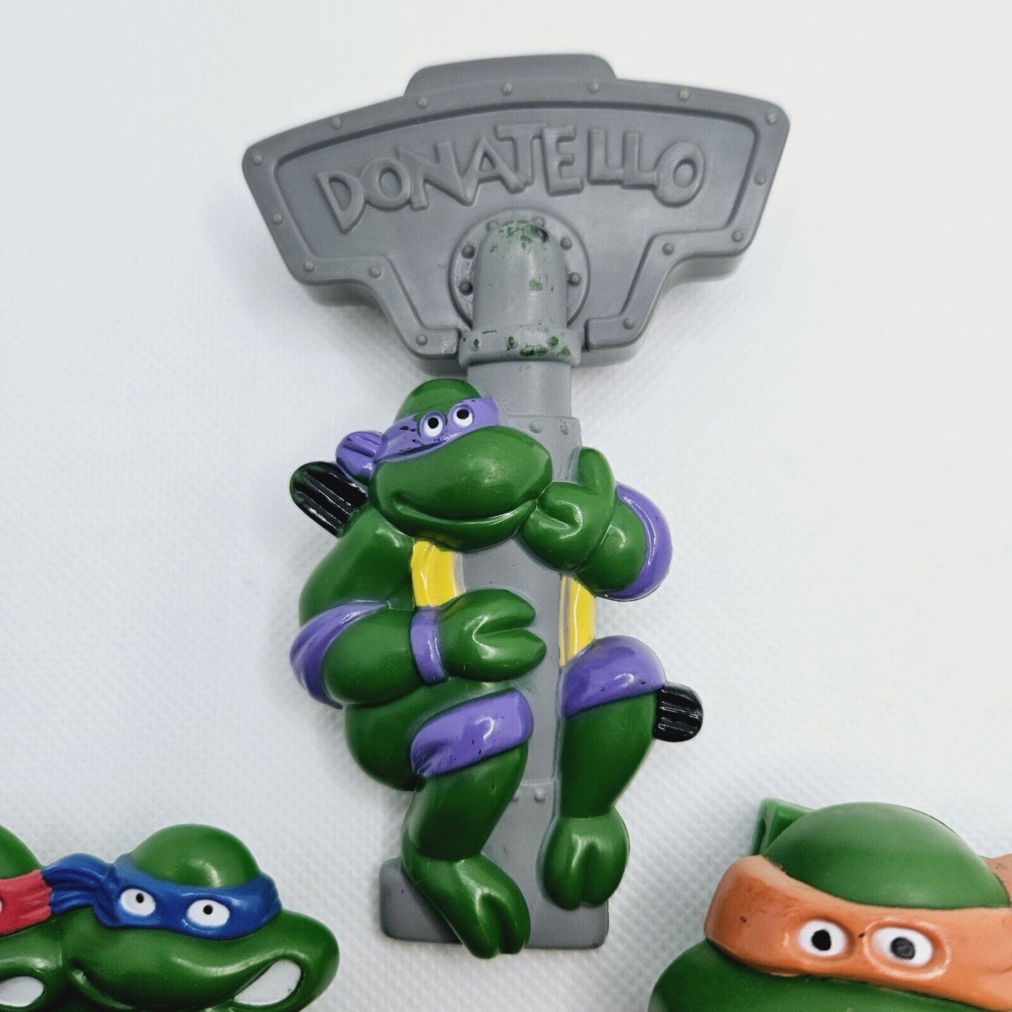 Teenage Mutant Ninja Turtles Pizza Hut Australia Toy x 3 1990 TMNT