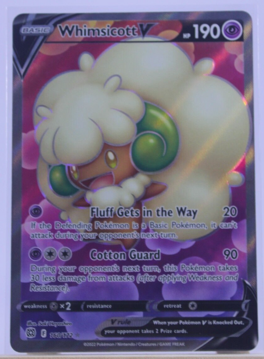 Pokémon TCG Whimsicott V Sword & Shield: Brilliant Stars 160/172 Holo Ultra Rare