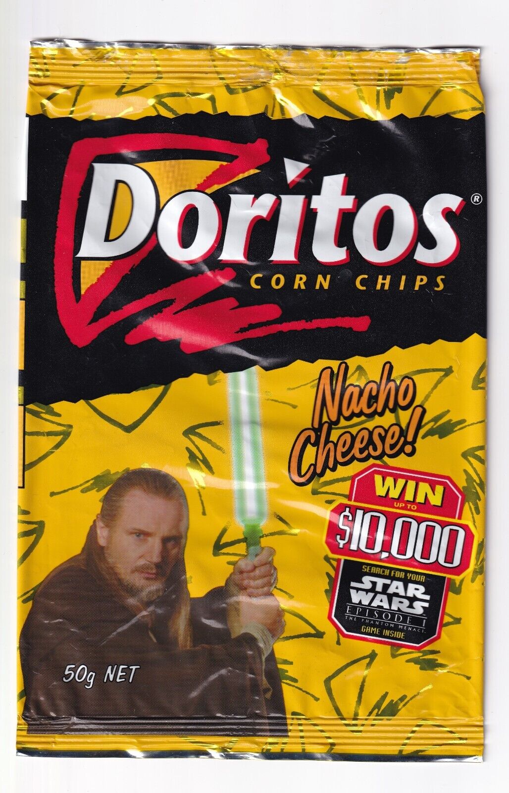 8 x Vintage Lay's/Doritos Australian Star Wars Episode 1 Chip Packets 1999