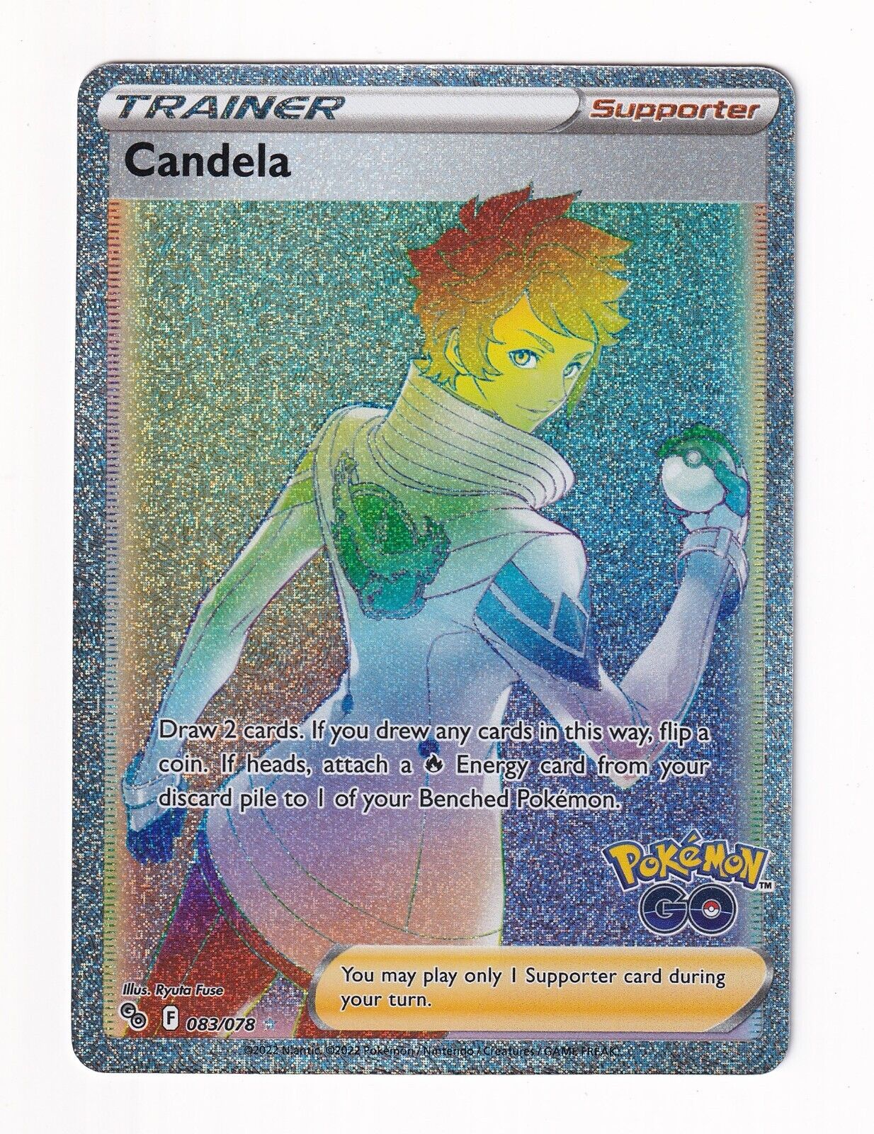 Candela 083/078 Pokemon Go Hyper Rainbow Rare Pokemon TCG NM