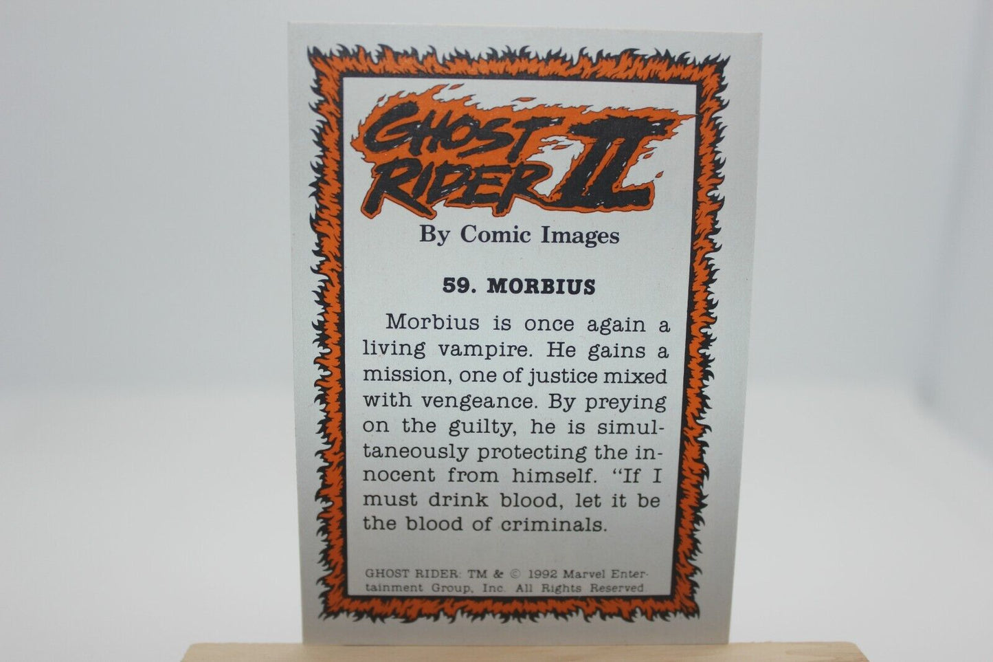 1992 Marvel Ghost Rider Morbius #59 Common