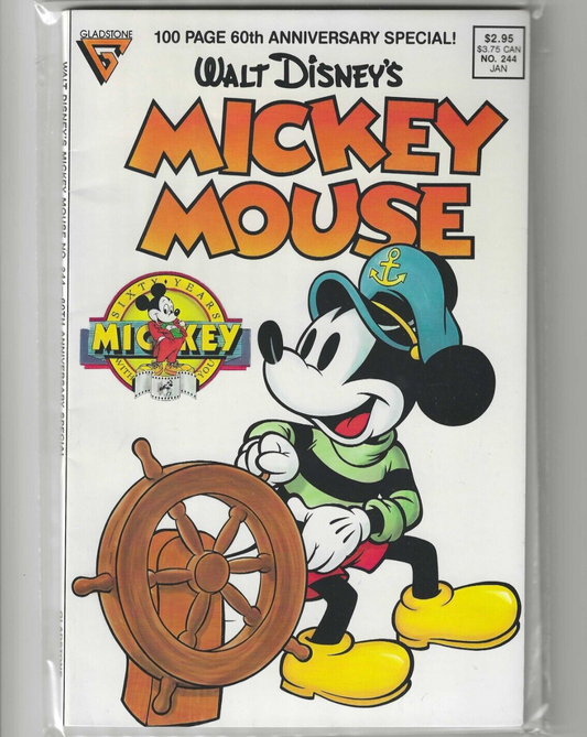 Walt Disney's Mickey Mouse Comic 60th Anniversary Special 244 Jan 1989 100 Pages