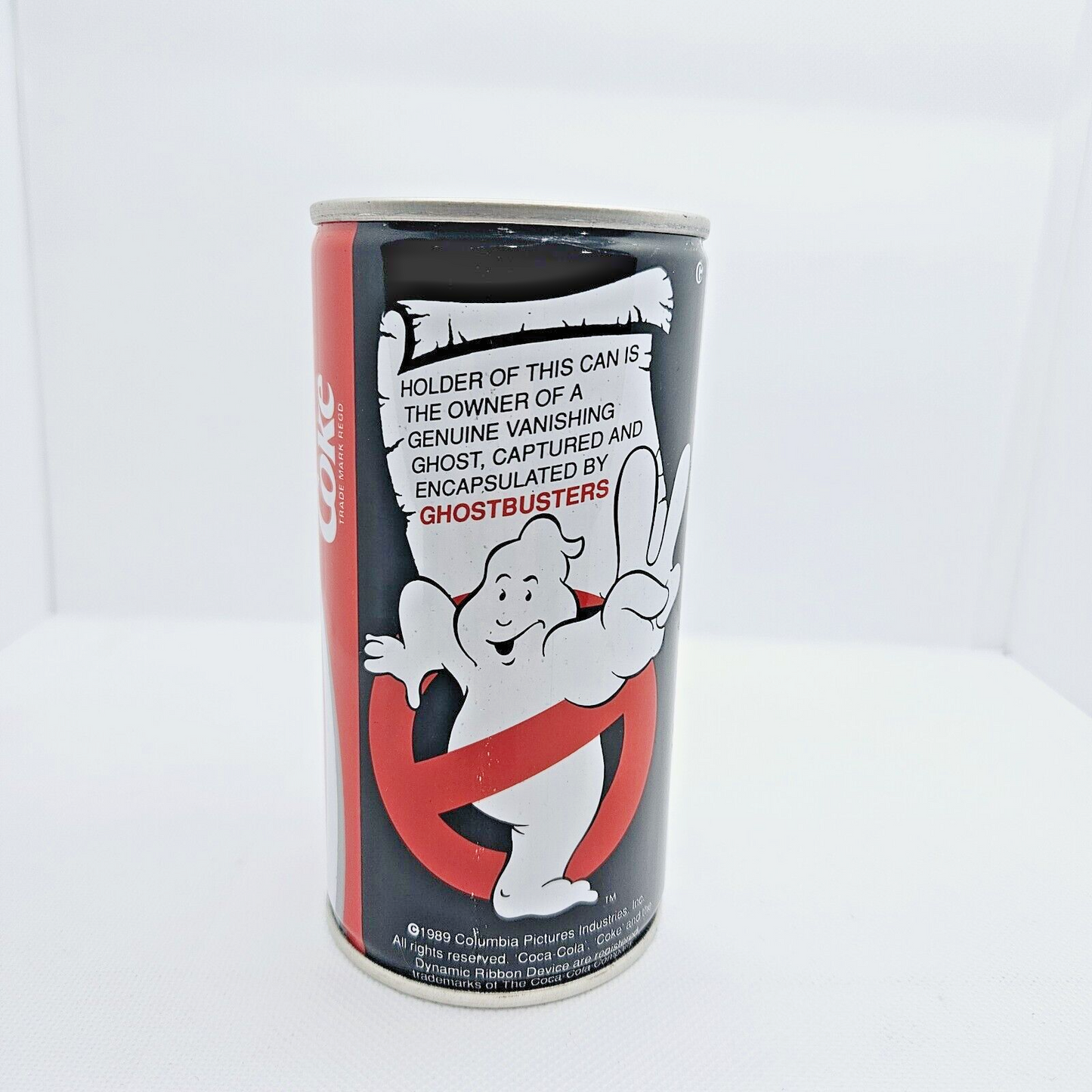 Ghostbusters Vintage 1989 Coca Cola Collectable Can Still sealed with Ghost.