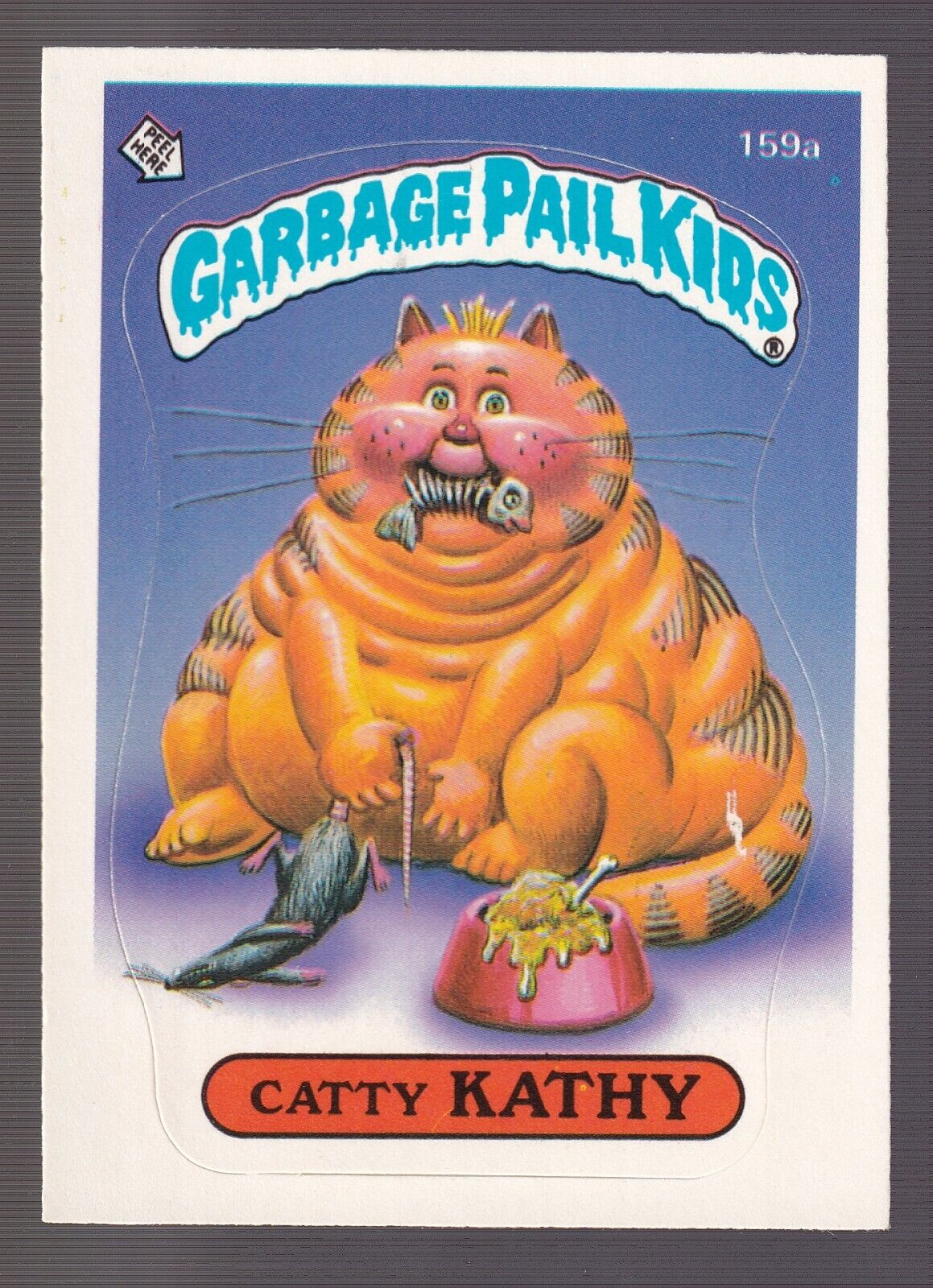 Catty kathy 1986 Series 4 Garbage Pail Kids