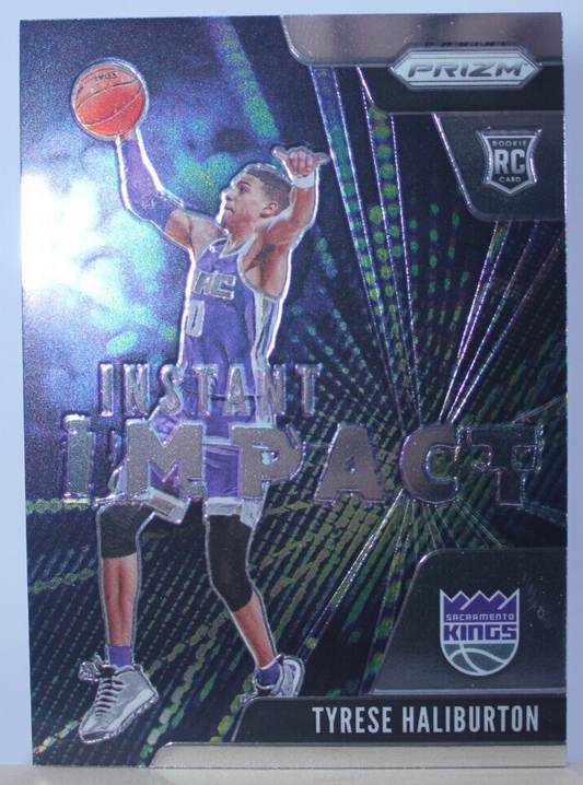 Tyrese Haliburton #9 2020-21 Prizm Instant Impact Kings Rookie NBA