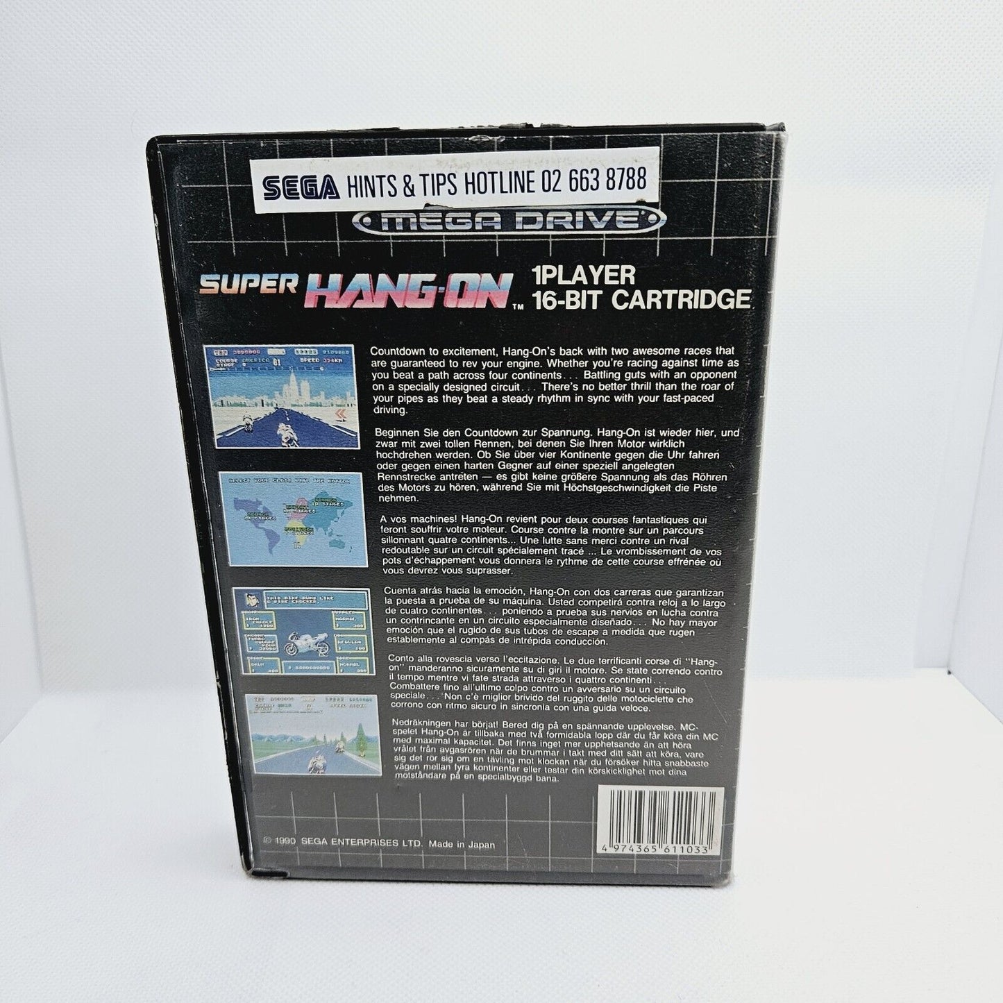 Super Hang On  Sega Mega Drive Tested & Working PAL