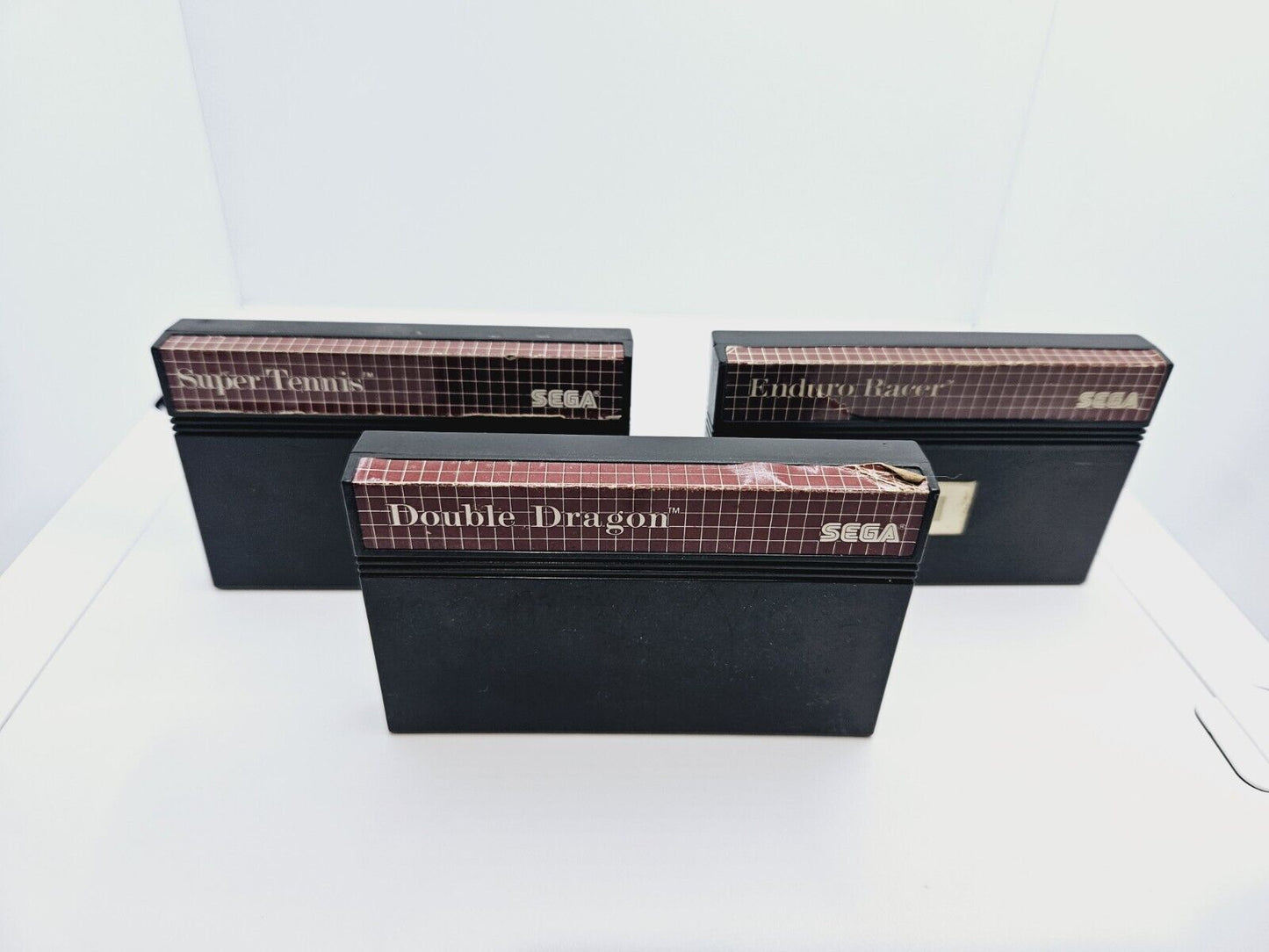 Double Dragon / Super Tennis / Enduro Racer Sega Master System PAL Tested