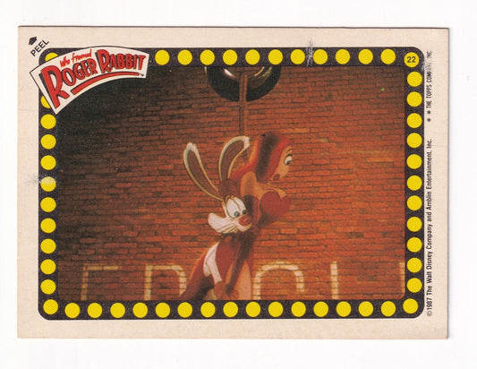 1987 Topps Who Framed Roger Rabbit Sticker Card #22