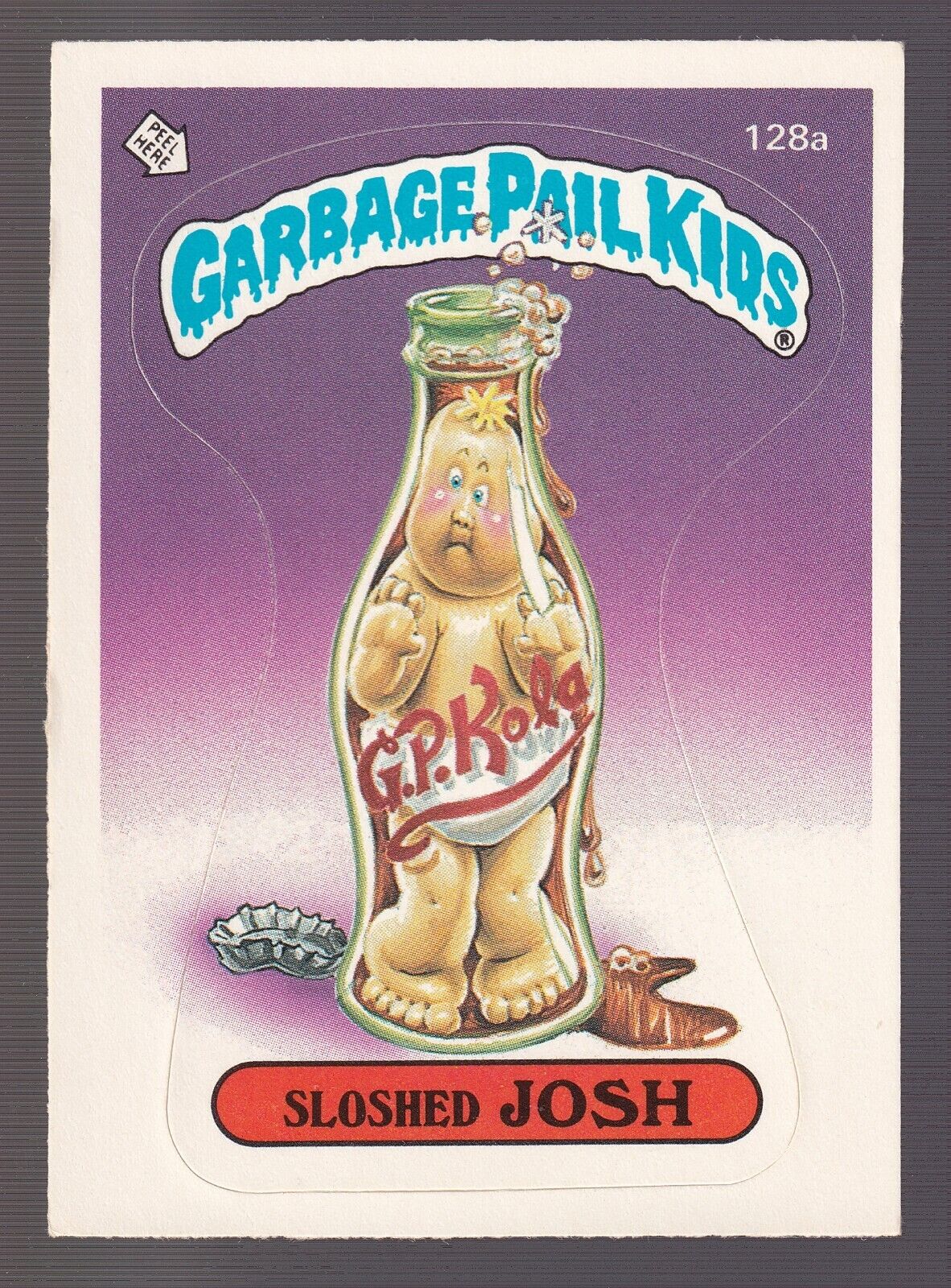 Sloshed Josh 1986 Series 4 Garbage Pail Kids