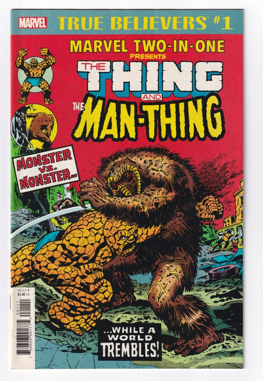 True Believers Marvel Two-In-One The Thing and The Man-Thing #1 2018