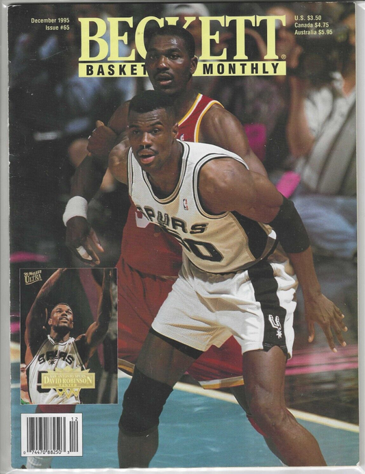 Beckett Basketball Monthly December 1995 Issue #65 David Robinson