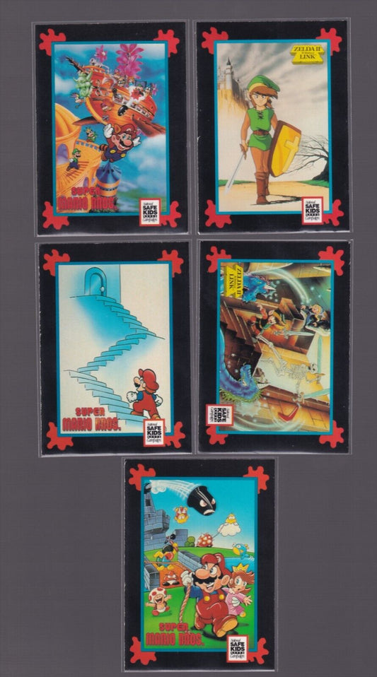 Super Mario Bros 2 1992 Nintendo Trading Card Treats Safe Kids X 5 Cards