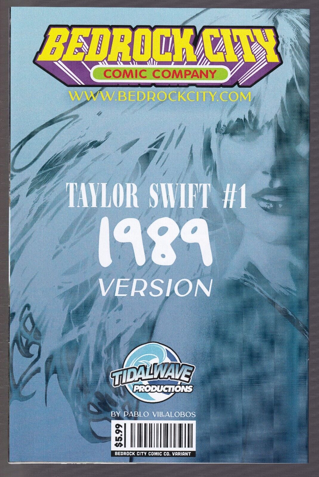 Taylor Swift #1 Comic 1989 Version Era Album Variant 500 Bedrock City