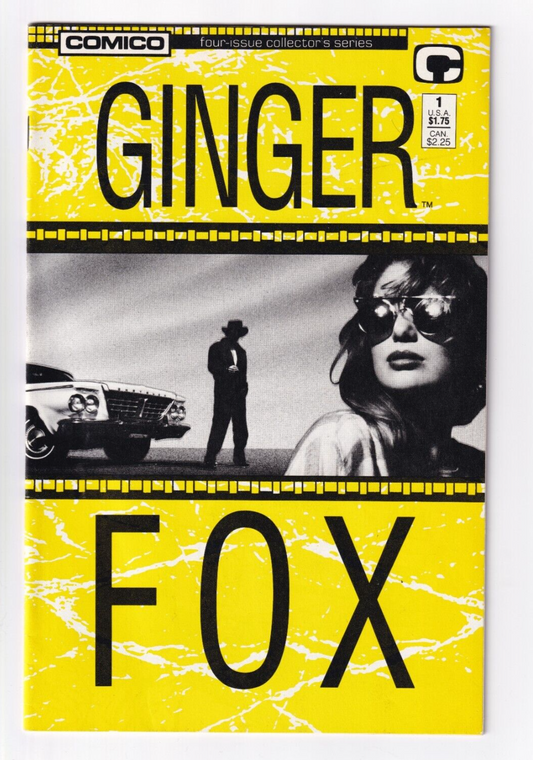 Ginger Fox #1-4 Comic Set 1988 - Comico Comics