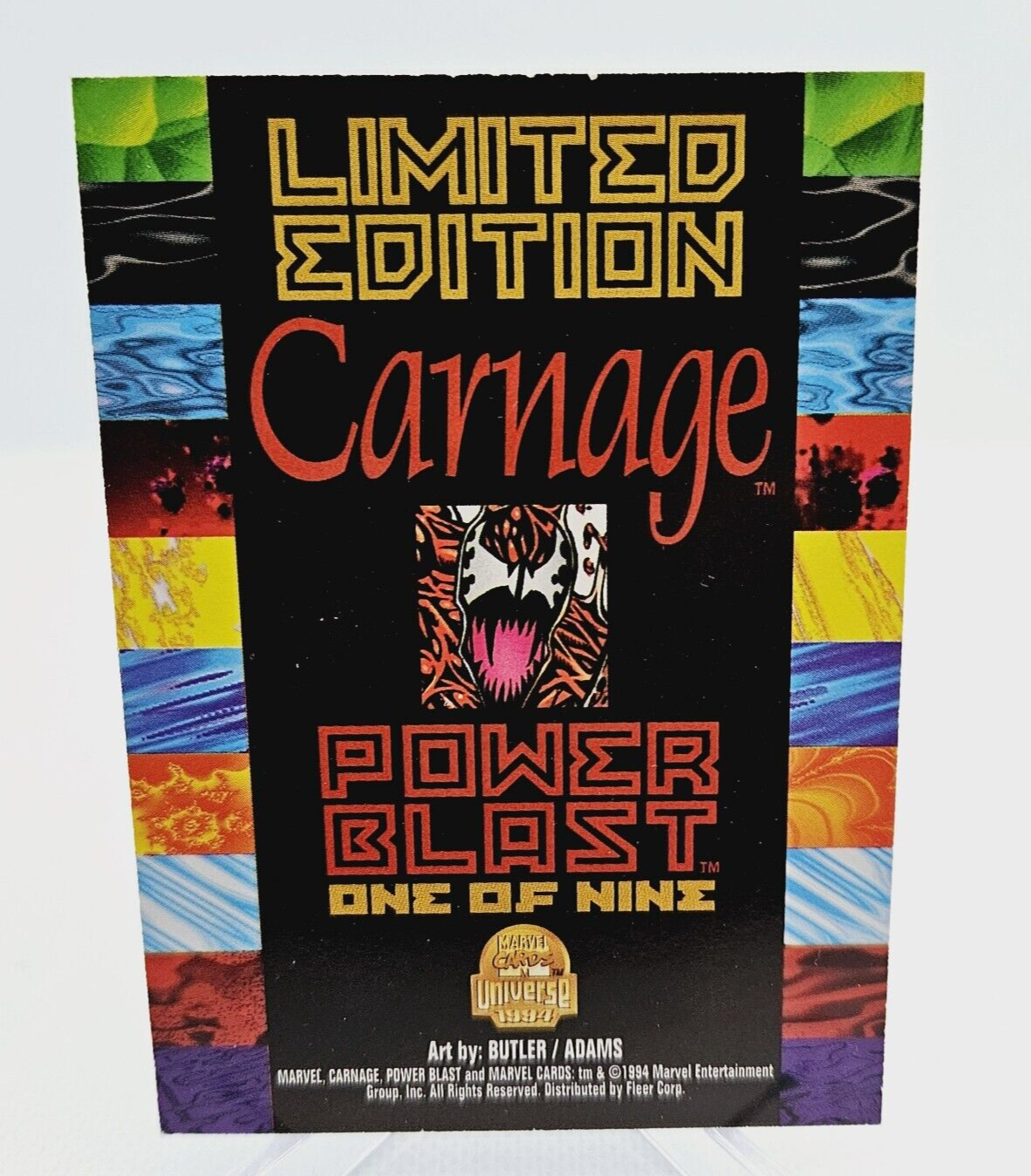 1994 Carnage Silver Power Blast Marvel Universe Limited Edition 1 of 9