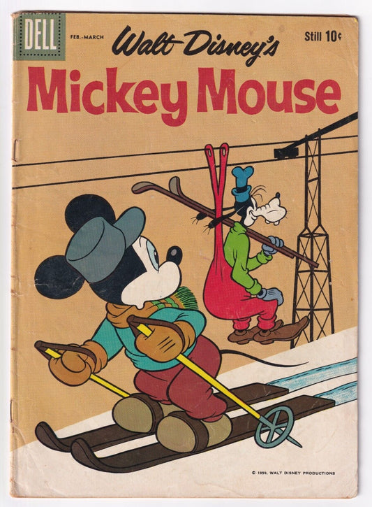 Walt Disney's MICKEY MOUSE #70 1960 Silver Age Gold Key Comic