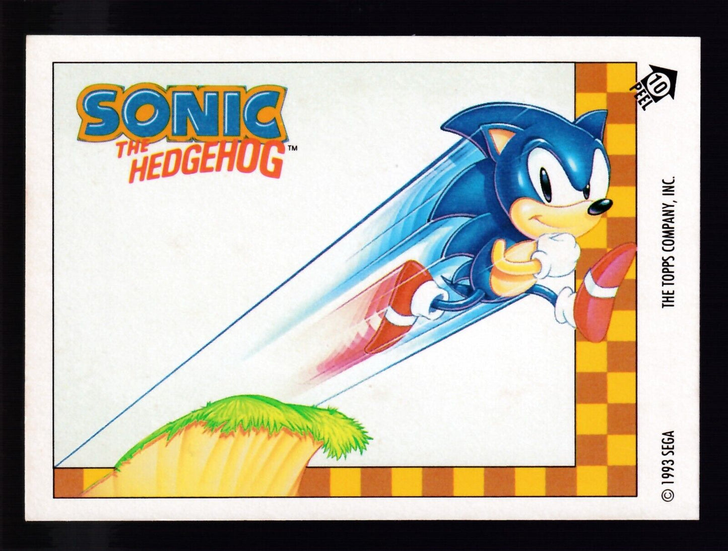 Sonic the Hedgehog  - 1993 Topps/Sega Sticker Number 10