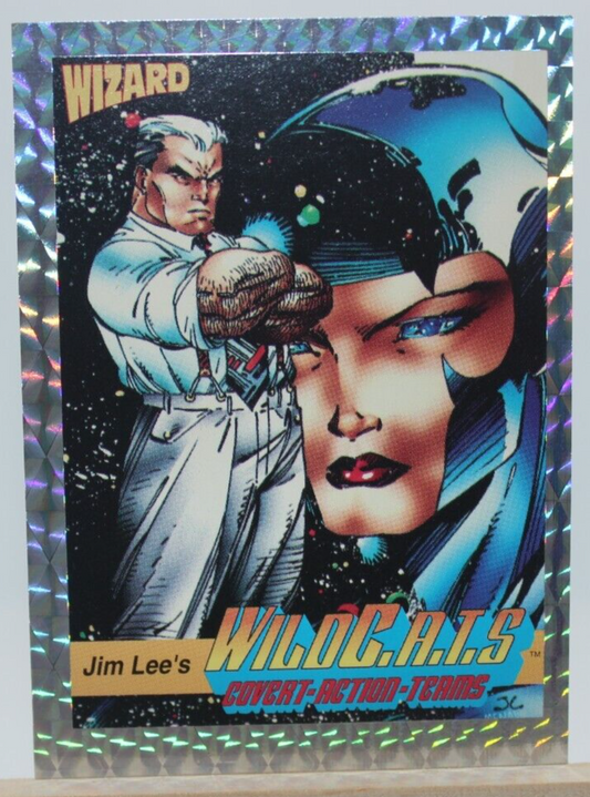 WILDC.A.T.S # 7 JIM LEE NON-SPORT IMAGE COMICS/WIZARD MAGAZINE PROMO CARD (FOIL